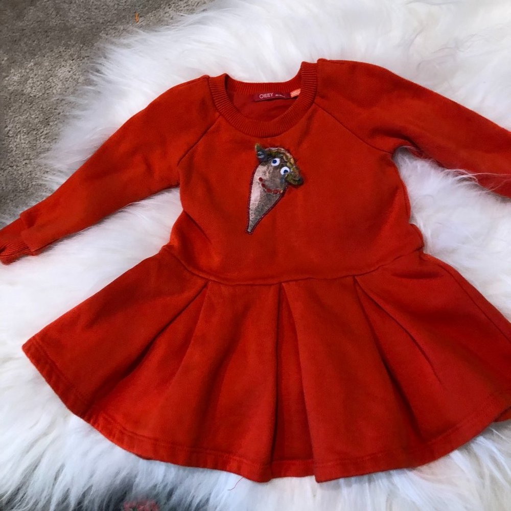 Oilily "Sweet Potato" Sweatshirt Dress